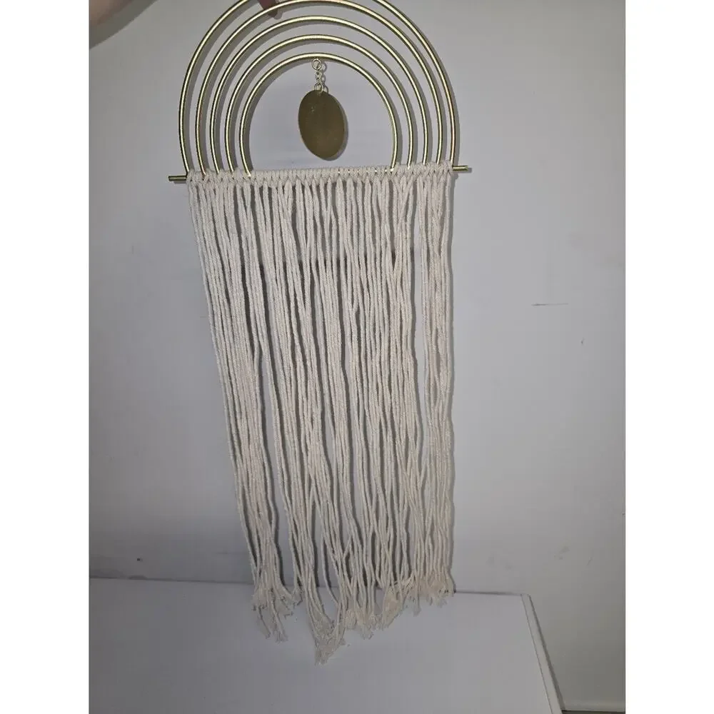 Gold and Cream Boho Wall Hanging by